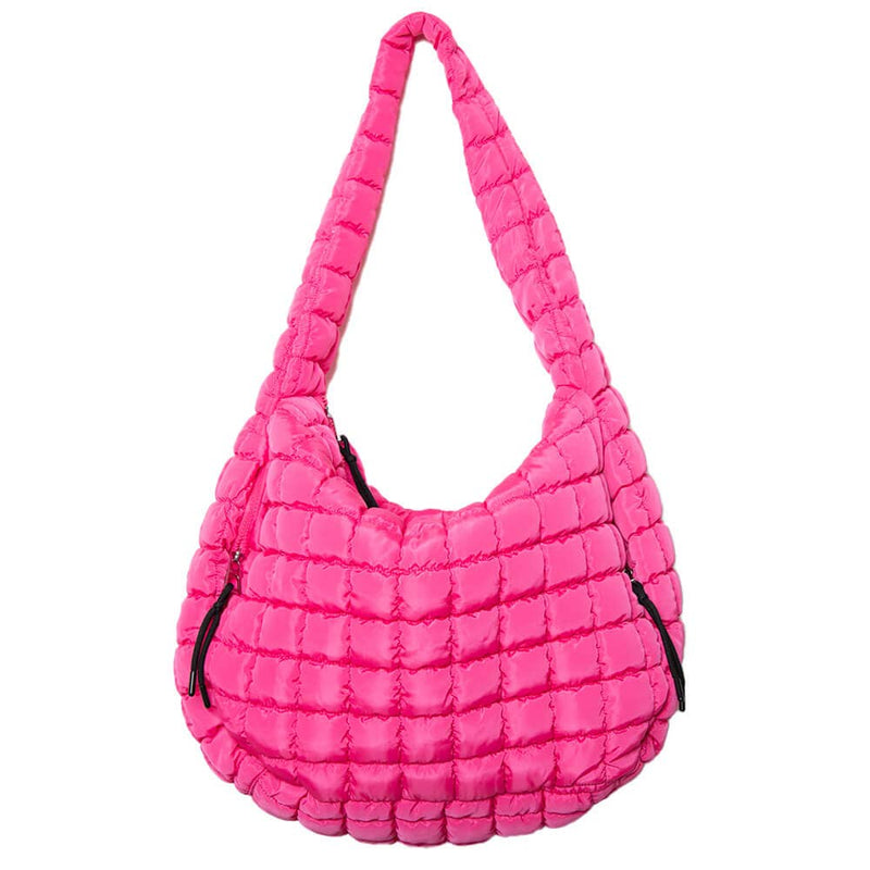 Hot Pink Wholesale Hobo Tote Bag