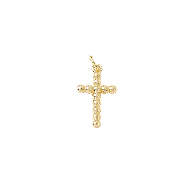 Beaded Cross Charm-1 inch.