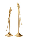 Eclectic Gold Aluminum Metal Sculpture Set