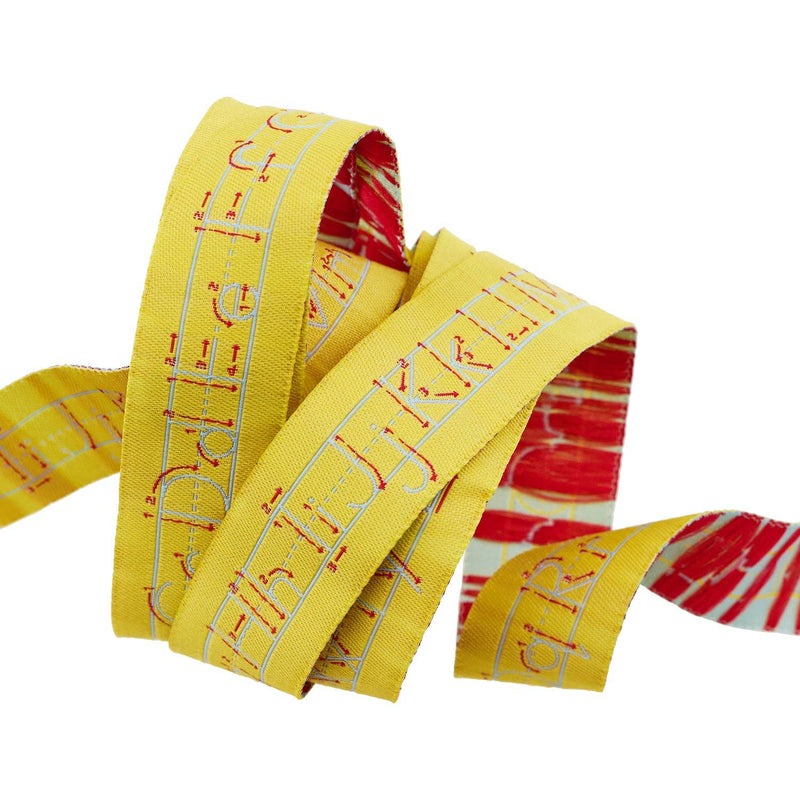 Standard Alphabet in School Bus - 7/8" width - Back to School by Stacy Iest Hsu - 15 Yard Spool
