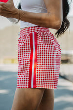 Red Plaid Cute Women's Boxer Short