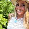 Sorority Scarf with Engraved Gold Heart Charm