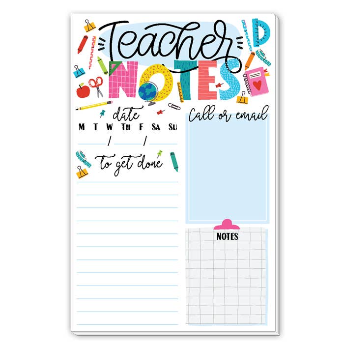 "Teacher Notes" Large Notepad