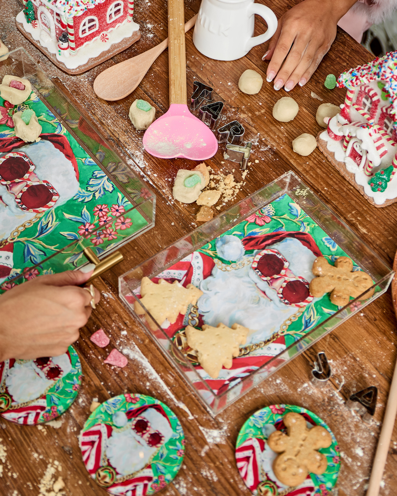 Swanky Santa Small Acrylic Tray