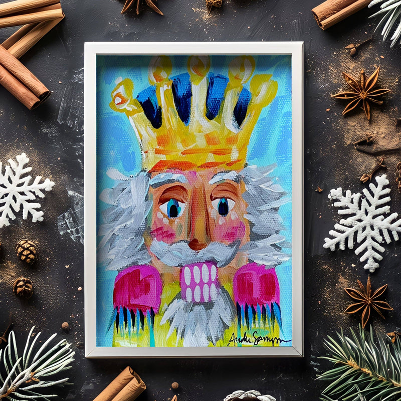 Nutcracker Christmas Reproduction Print