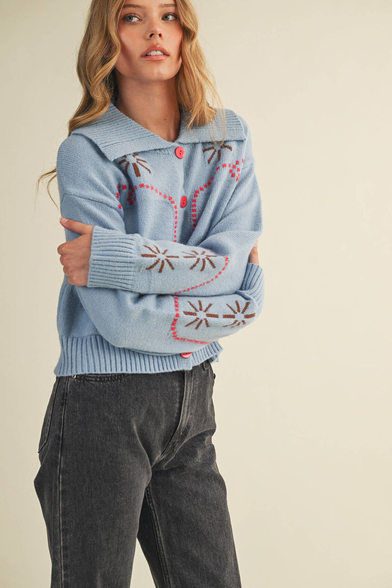 WESTERN DESIGN SWEATER CARDIGAN