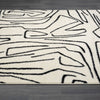 Abani Rugs Deco DEC520A Cream Black Abstract Area Rug: 7'9" x 10'2"