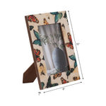 Wood and Resin Butterflies Photo Frame - Multi, 5x7 in.