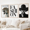 Modern Fashion Wall Art Set of 3. Leopard Print Aesthetic