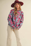 FLORAL MOCK NECK SWEATER MSW11101