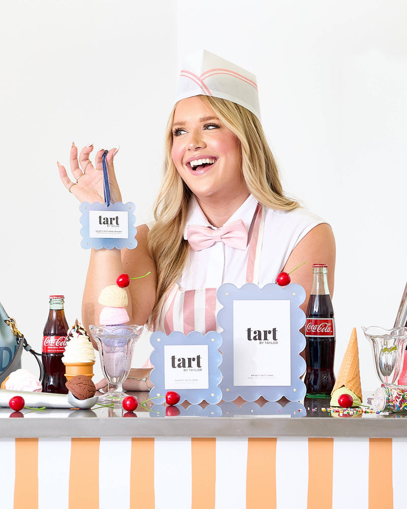 Denim Blue Frame Ornament