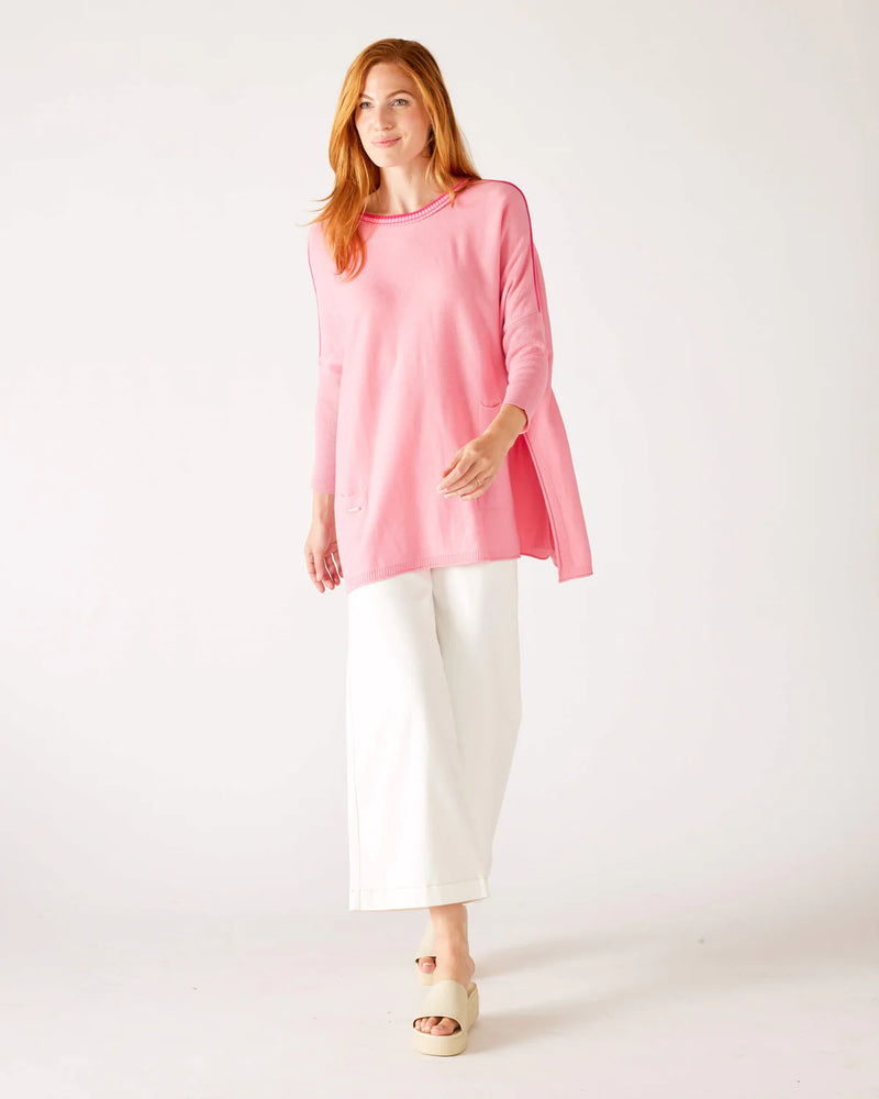 Crewneck Sweater - Sugar Pink Contrast