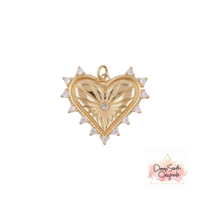 Jagged Heart Charm