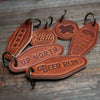 Arkansas Leather Keychain Circle