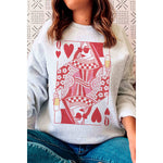 CHAMPAGNE QUEEN OF HEARTS Graphic Sweatshirt