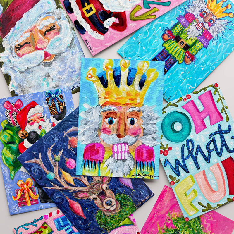 Nutcracker Christmas Reproduction Print