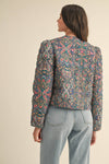 QUILTED PAISLEY PRINT JACKET