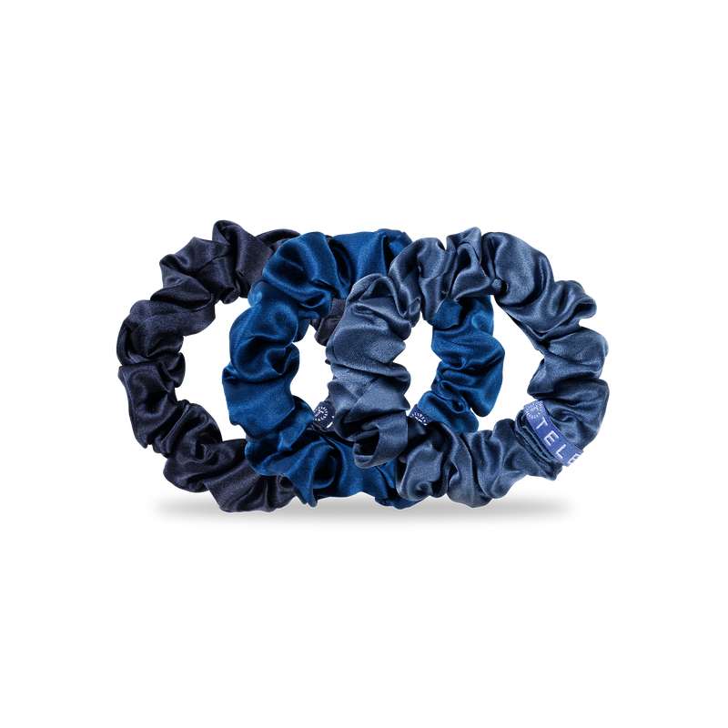 Silk Hair Scrunchie | Large | Midnight Rain