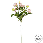 Vickerman 20.5" Gray Tea Rose Spray