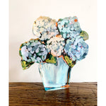 Blue Hydrangea Acrylic Bloom Block BITTY