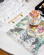 Toby The Tiger Acrylic Tray With Gold Handles