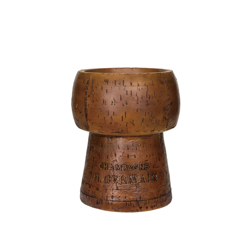 Vintage Resin Cork Ice Bucket