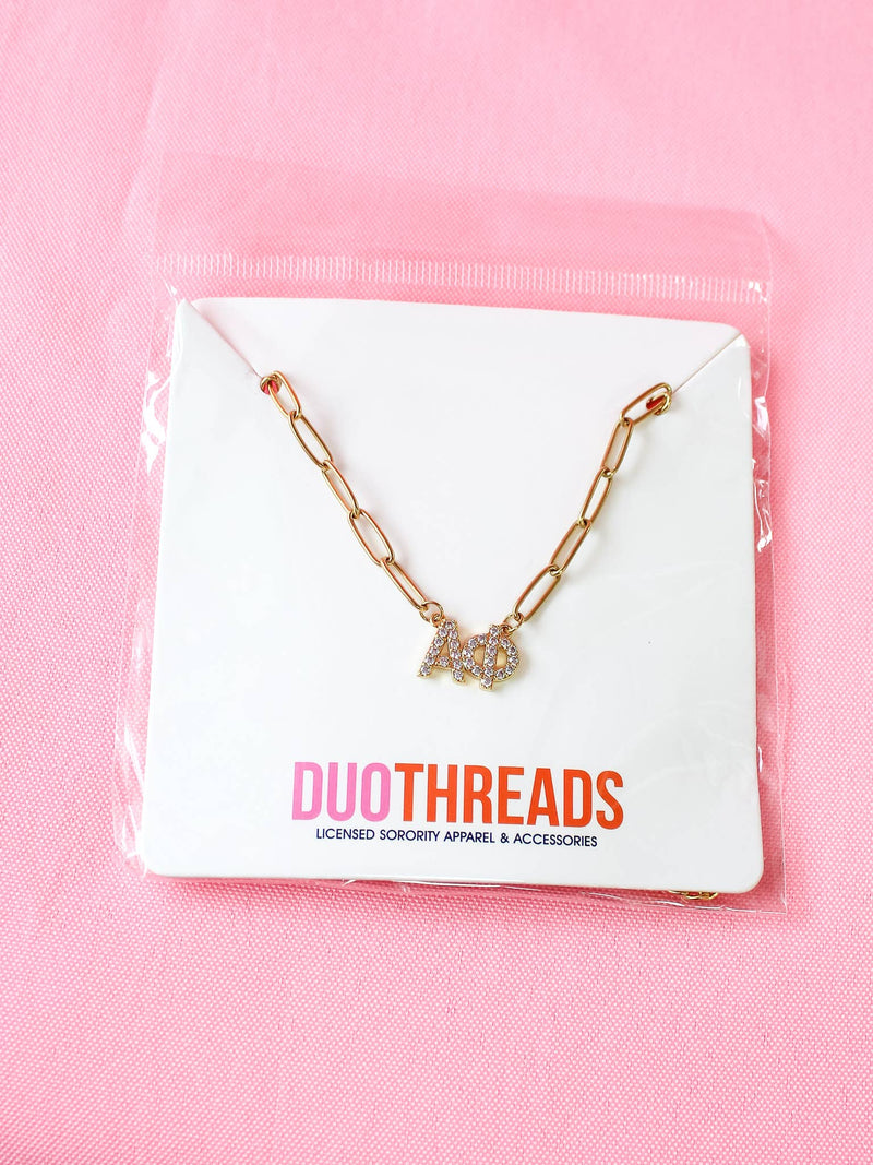 Rhinestone Sorority Necklace