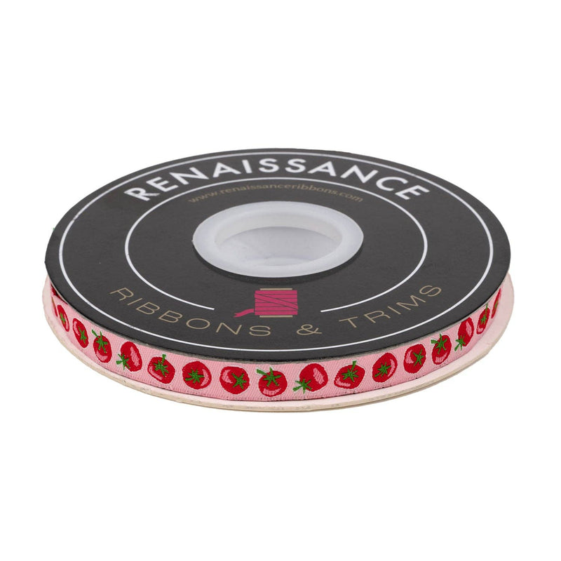 In the Vegetable Garden - Tomato - 3/8" width - by Loes Van Oosten - 15 Yard Spool