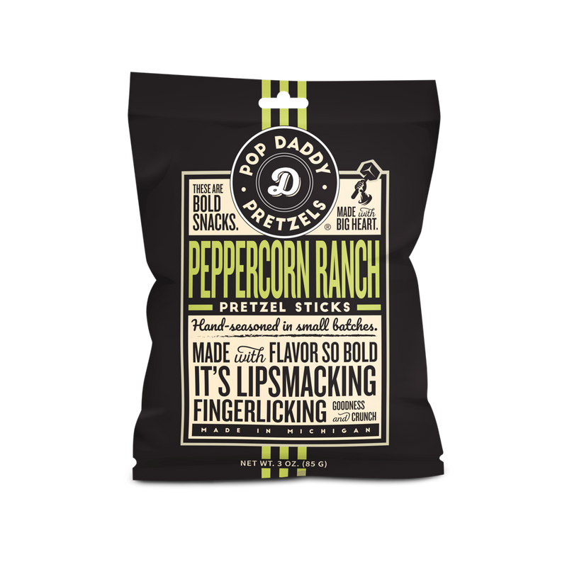 Pop Daddy – Peppercorn Ranch Seasoned Pretzels 3.0oz