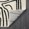 Abani Rugs Deco DEC520A Cream Black Abstract Area Rug: 7'9" x 10'2"