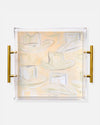 Wrangler Acrylic Tray With Gold Handles