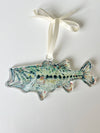 "Gone Fishin bass" ornament