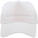 Baseball Mom 3-D Embroidered Trucker Hat