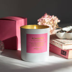 Romantic Candle- White/Gold 8oz