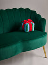 Striped Gift Box Pillow, Small