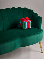 Striped Gift Box Pillow, Small