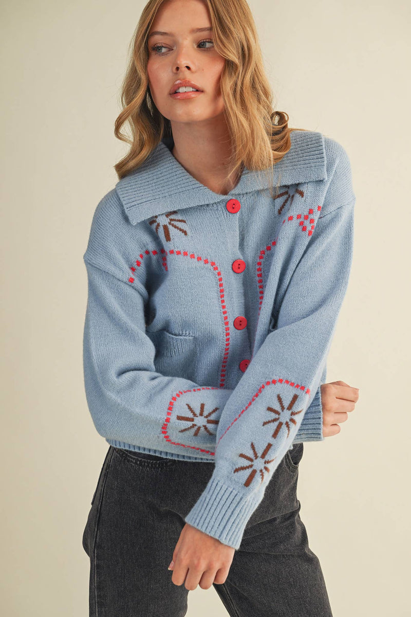 WESTERN DESIGN SWEATER CARDIGAN