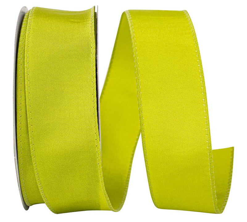 Katy May Elegance Wired Edge, Chartreuse, 1-1/2 In, 25 Yards