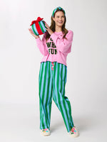 Striped Gift Box Pillow, Small