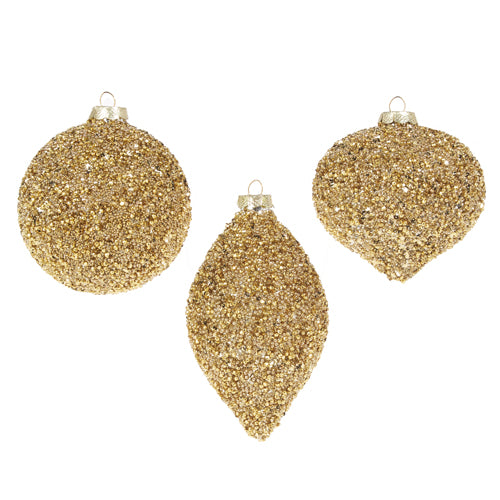 Gold Beaded Ornaments