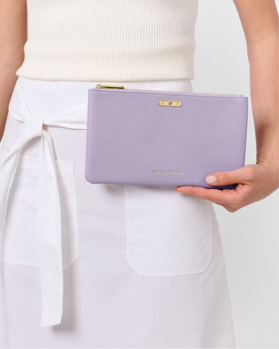 Katie Loxton- Birthstone Pouch- February- Lilac