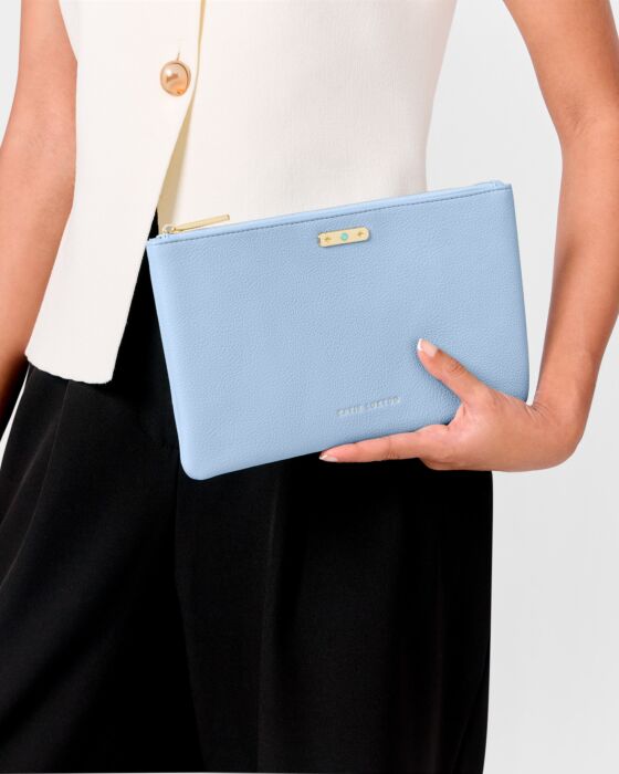 Katie Loxton- Birthstone Pouch- March- Aqua Blue