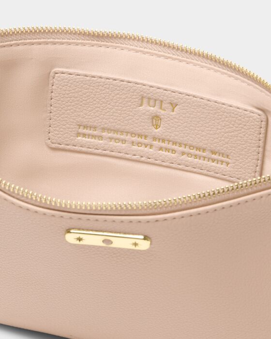 Katie Loxton- Birthstone Pouch- July- Nude Pink