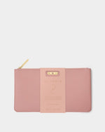Katie Loxton- Birthstone Pouch- October- Dusty Pink