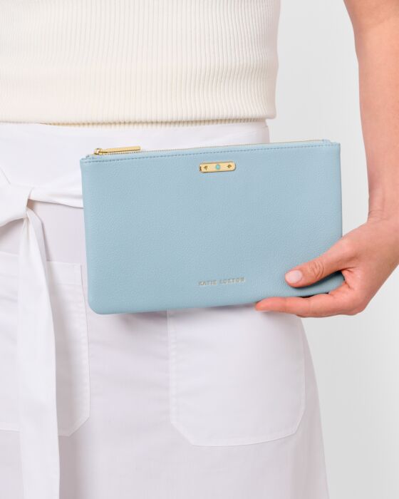 Katie Loxton- Birthstone Pouch- December- Turquoise