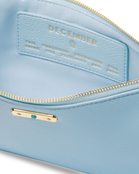 Katie Loxton- Birthstone Pouch- December- Turquoise