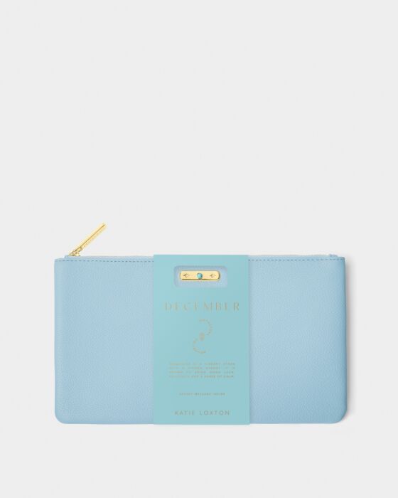 Katie Loxton- Birthstone Pouch- December- Turquoise