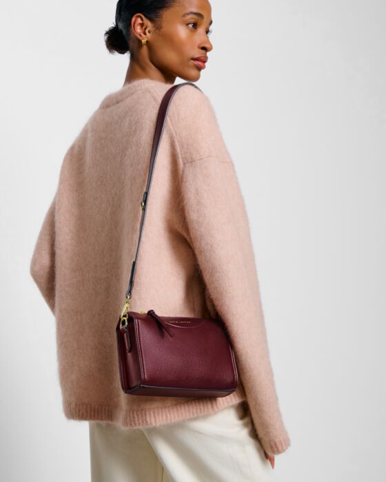 Alba Crossbody Bag- Cherry