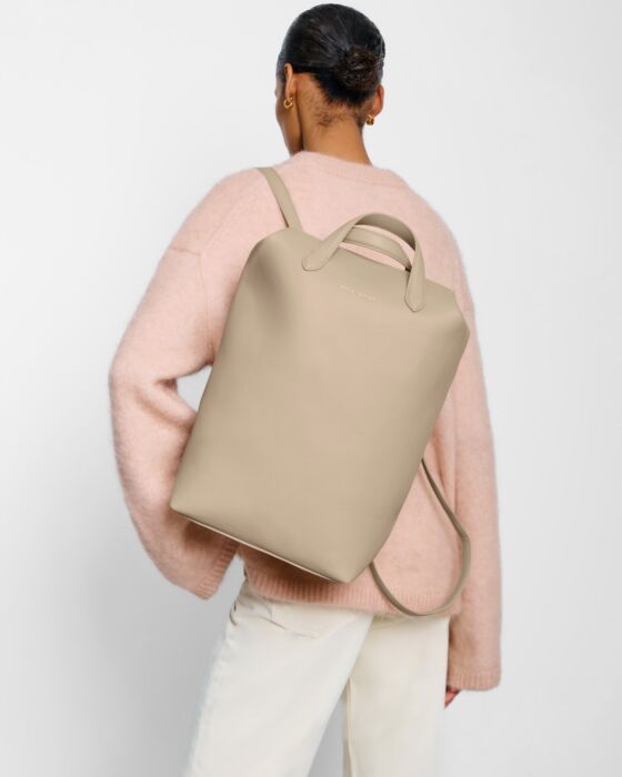 Milan Cabin Travel Backpack- Light Taupe