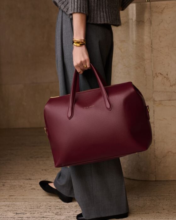 Milan Cabin Bag- Cherry